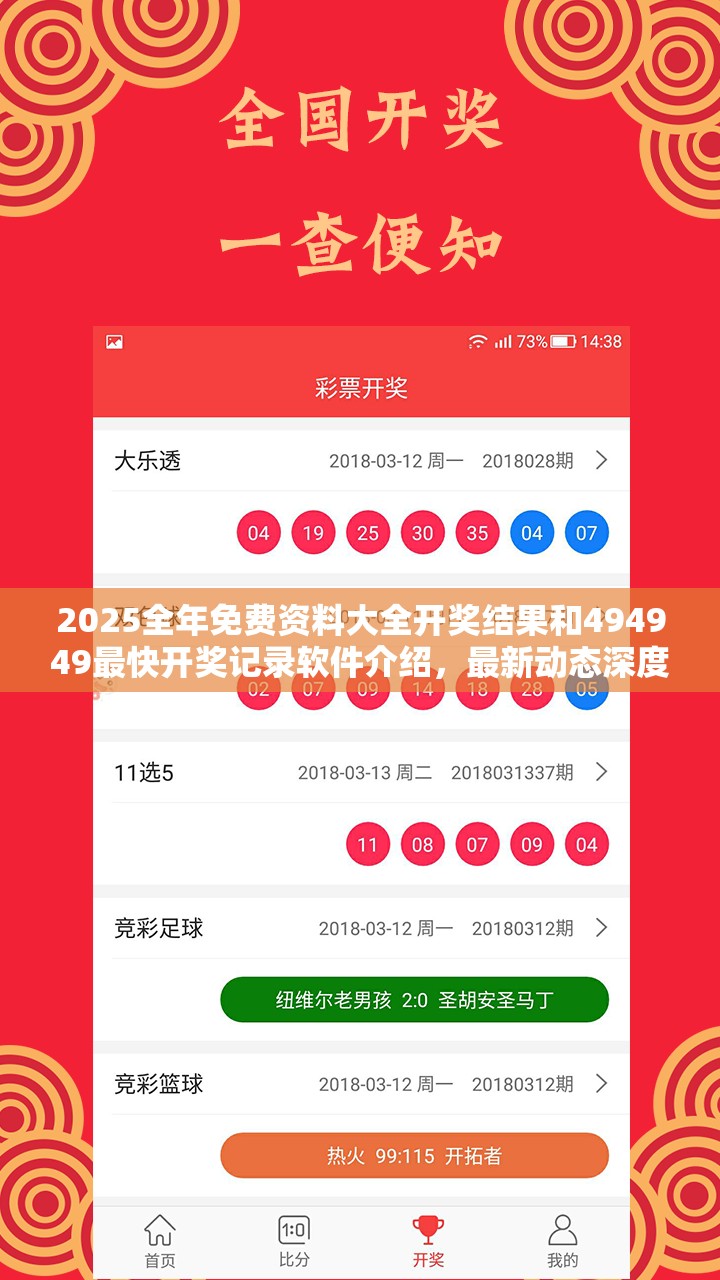 2025全年免费资料大全开奖结果和494949最快开奖记录软件介绍，最新动态深度解析与前瞻视频报道