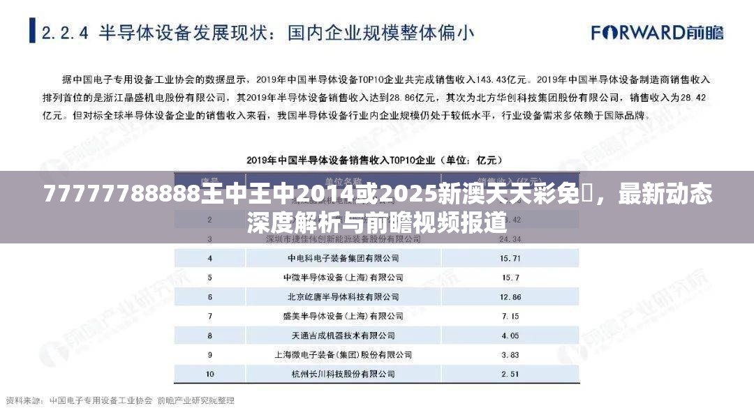 77777788888王中王中2014或2025新澳天天彩免費，最新动态深度解析与前瞻视频报道