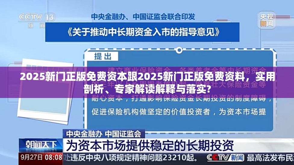 2025新门正版免费资本跟2025新门正版免费资料，实用剖析、专家解读解释与落实?